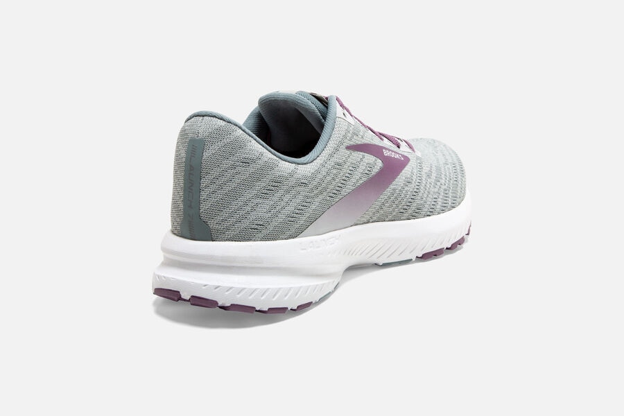 Brooks Launch 7 Road Loopschoenen Dames - Grijs/Paars - 834052CNF